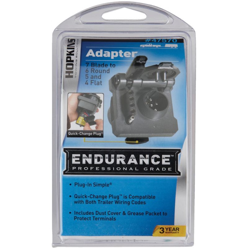 Hopkins Endurance Multi-Tow 7-Blade to 6, 5, &amp; 4-Plug-In Adapter