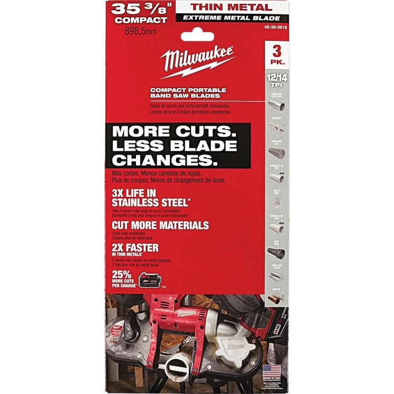 Milwaukee Extreme Metal Band Saw Blade 35-3/8 In.