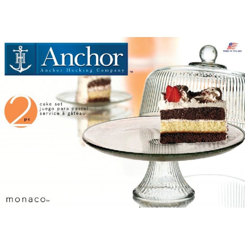 Anchor Hocking Monaco Dome Cake Plate