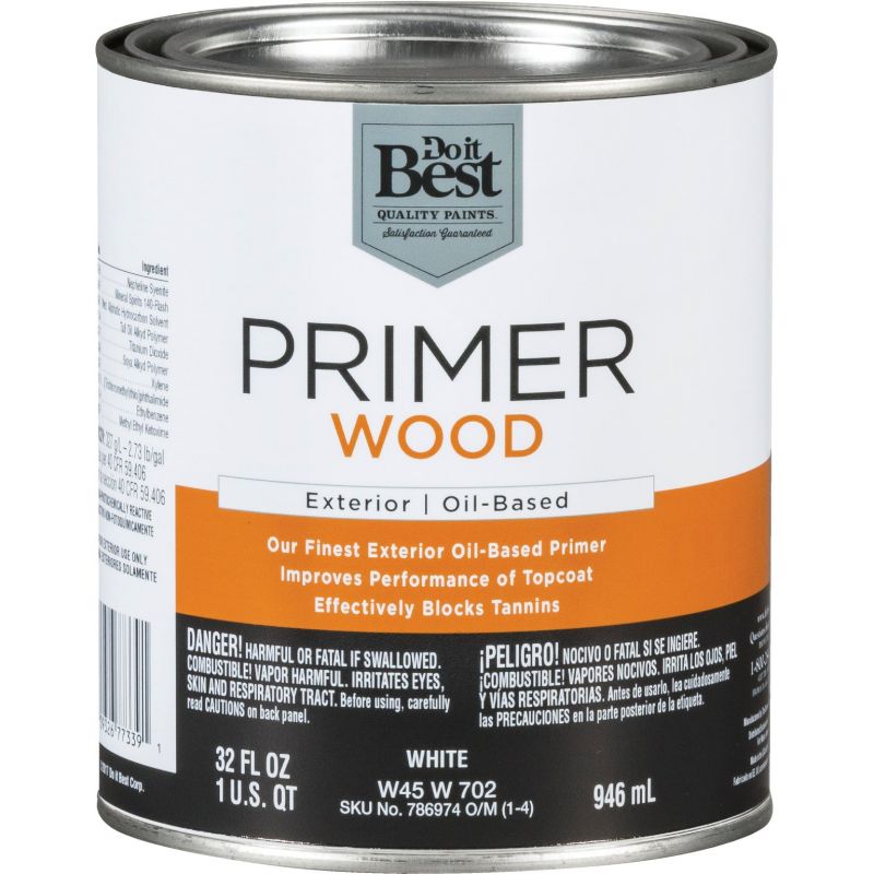 Do it Best Oil-Based Wood Exterior Primer 1 Qt., White