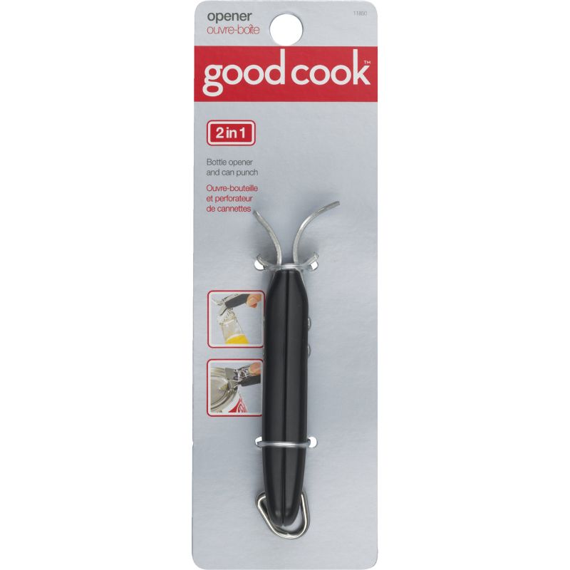 Goodcook 2-Way Can Tapper &amp; Bottle Opener Black, Can &amp; Bottle