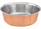 Westminster Pet Ruffin&#039; it Copper-Plated Pet Food Bowl 2 Qt., Copper