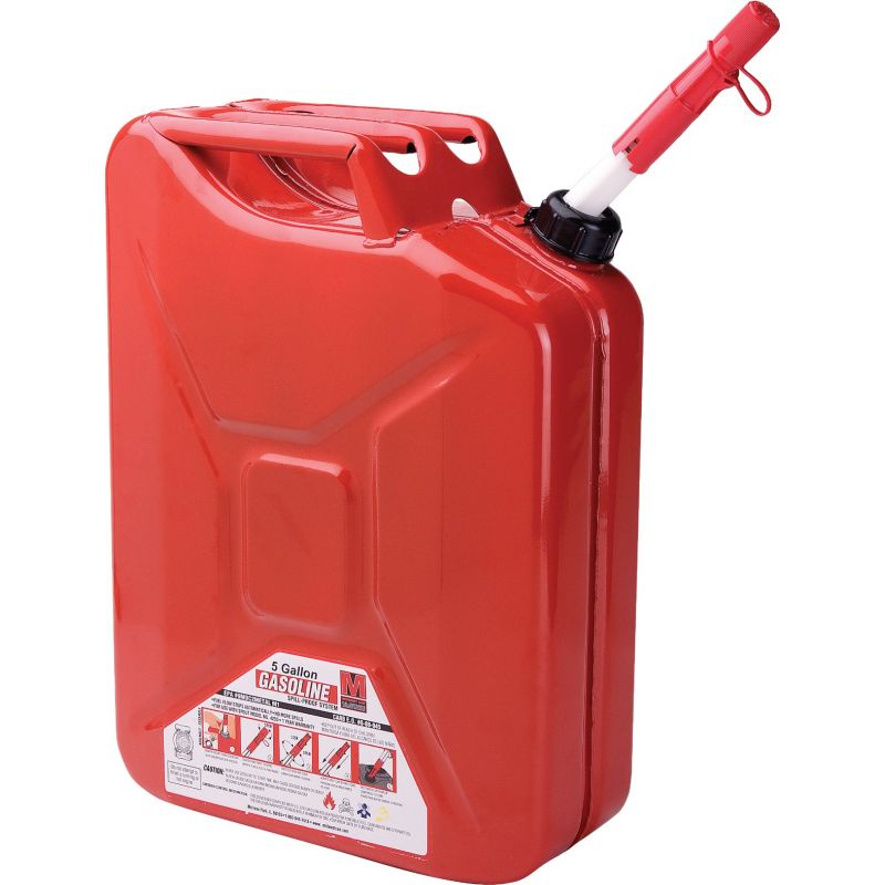 Midwest Can Metal Fuel Can 5 Gal., Red