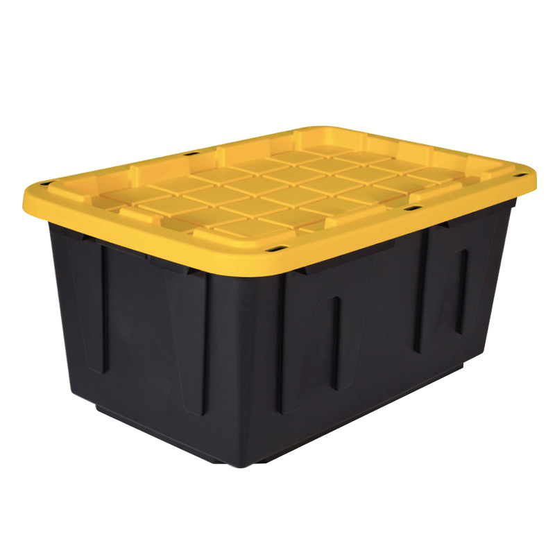 Stanley STST13011 Tool Box with Tote Tray, 1.1 gal, Plastic, Black