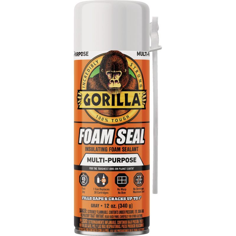 Buy Gorilla Insulating Foam Sealant Grey, 12 Oz.
