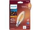 Philips Vintage Edison B11 Candelabra LED Decorative Light Bulb