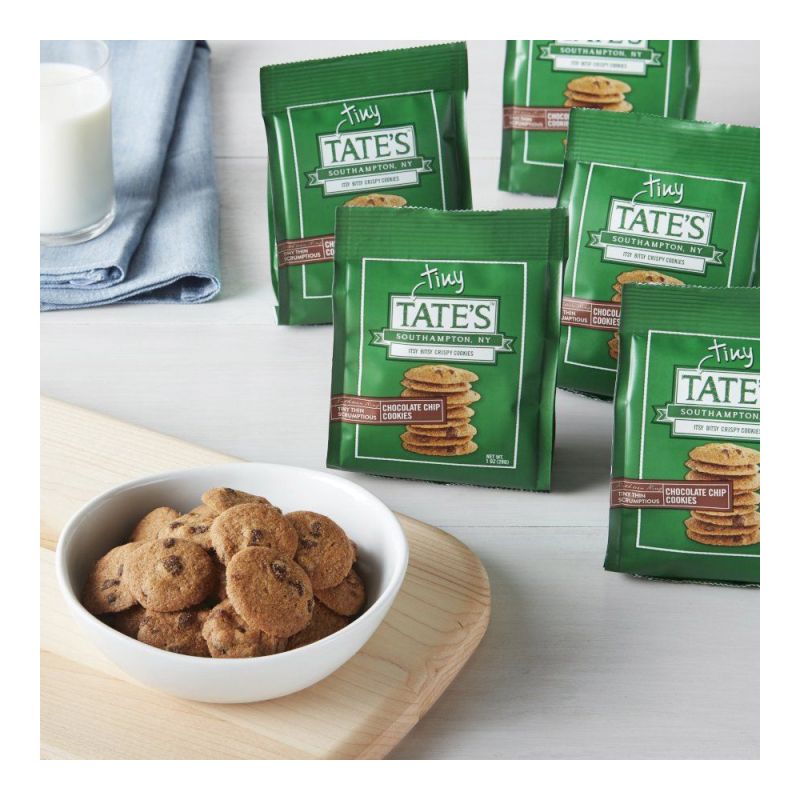 Tate&#039;s Bake Shop 1001583 Chocolate Chip Cookie, Vanilla, 1 oz, Bag