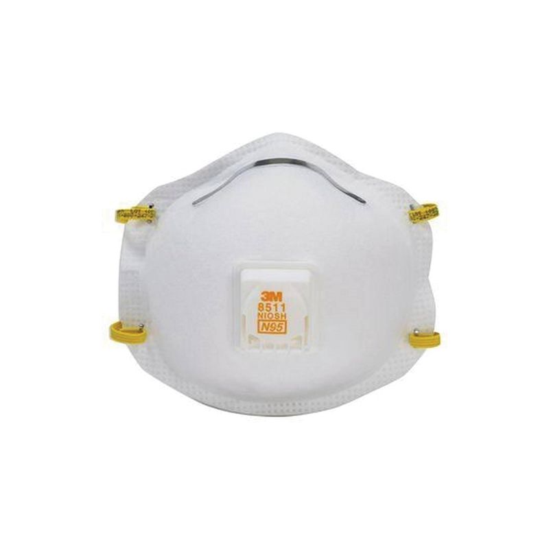 3M Cool Flow Pro 7100117606 Respirator with Cool Flow Valve, One Size Mask, P95 Filter Class, 95 % Filter Efficiency