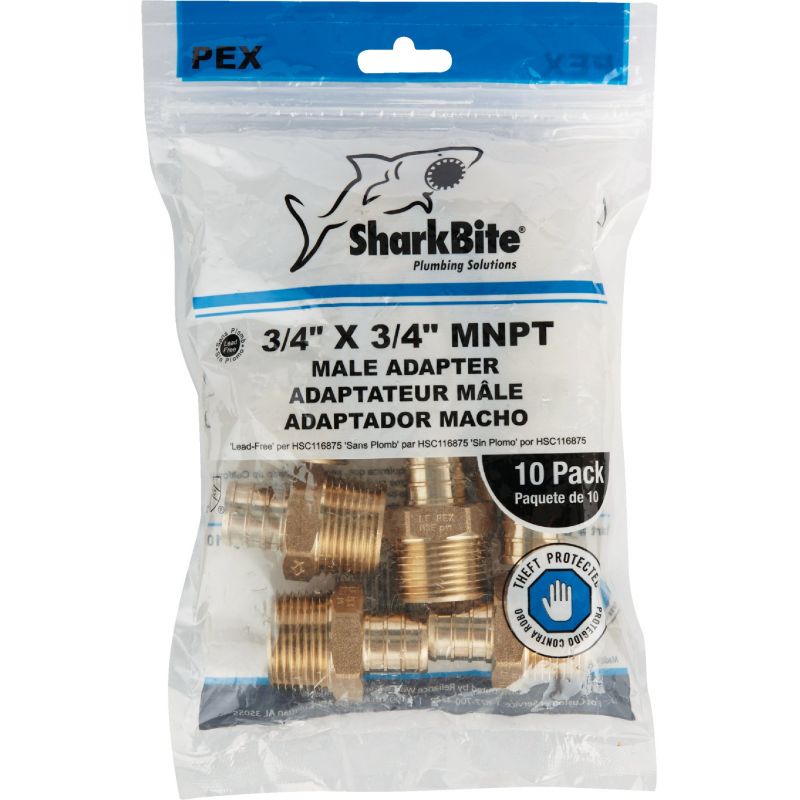 SharkBite Brass Male PEX Adapter 3/4 In. CF X 3/4 In. MPT