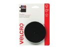 VELCRO Brand 90086 Fastener, 3/4 in W, 5 ft L, Nylon, Black, 5 lb, Rubber Adhesive Black