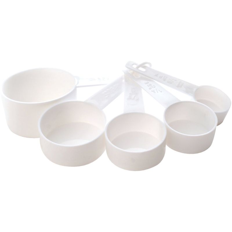 Norpro 5-Piece Plastic Measuring Cup Set White