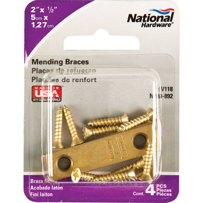 National Catalog 118 Thru V118 Steel Mending Brace