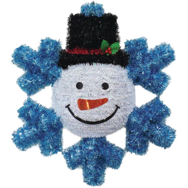 Youngcraft 2D Tinsel Snowman Holiday Decoration 17.5 In. X 1.5 X In. 20 In. (Pack of 6)