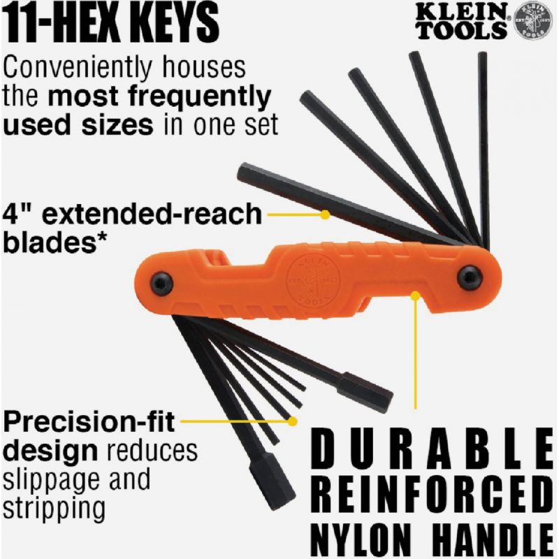 Klein Pro Folding Hex Key Set