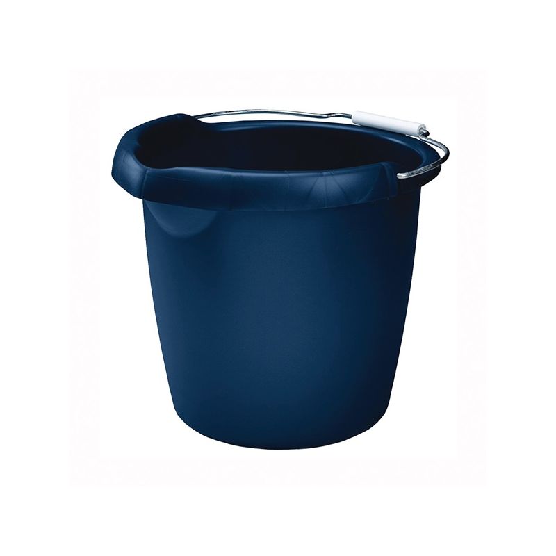 Rubbermaid Roughneck FG296900ROYBL Utility Bucket, 15 qt Capacity, Plastic, Royal Blue 15 Qt, Royal Blue
