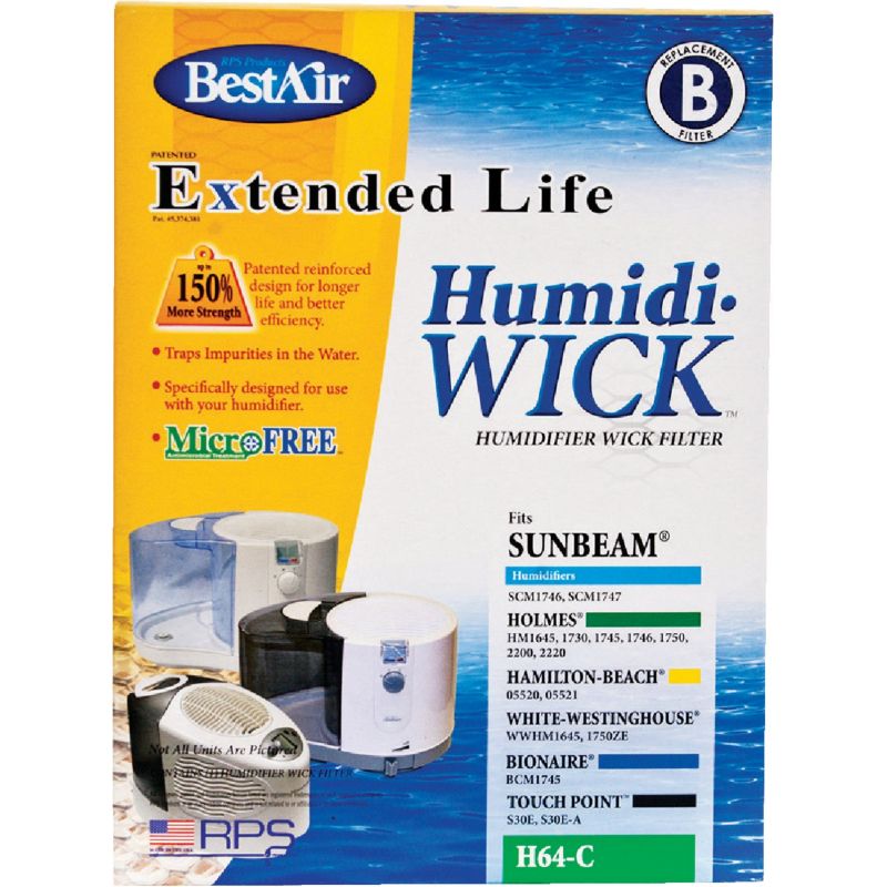 BestAir Extended Life Humidi-Wick H64 Humidifier Wick Filter