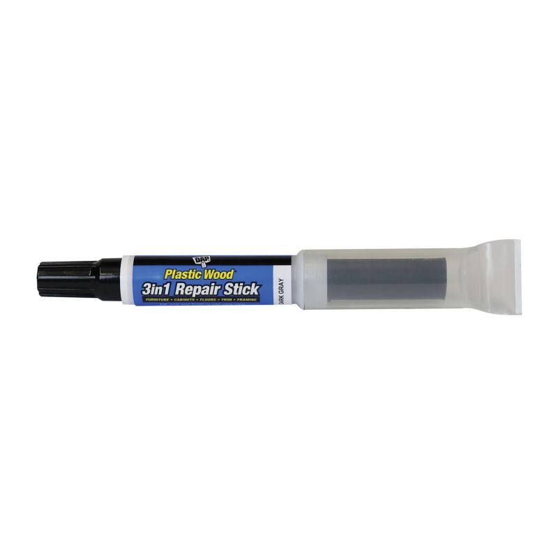 DAP 7079804096 3-in-1 Repair Stick, Solid (Blend Stick), Liquid (Marker), Slight (Blend Stick), Slight Solvent (Marker) Dark Gray