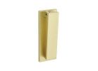 National Hardware Reed N336-705 Door Knocker, Aluminum, Brushed Gold, 1/8 in Mounting Hole