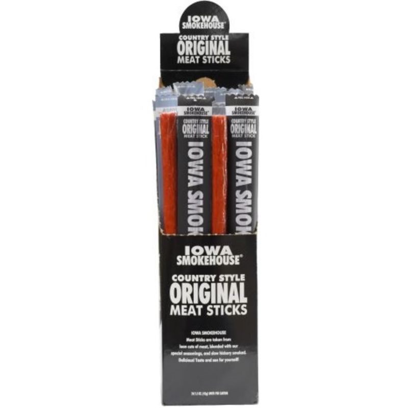 Iowa Smokehouse is-1.5csn-m Meat Stick, Original, 1.5 oz (Pack of 24)