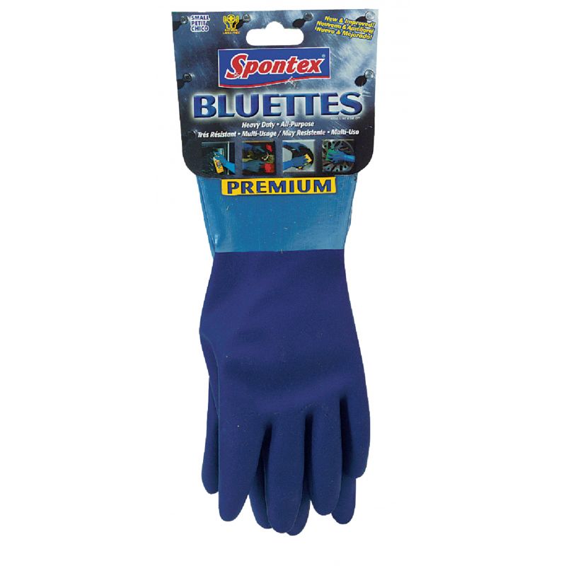 Spontex Bluettes Neoprene Rubber Glove L, Blue