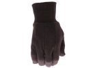 Boss 4020-2 Work Gloves, Unisex, L, Knit Wrist Cuff, Jersey, Brown L, Brown