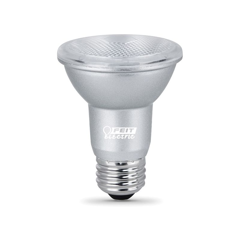 Feit Electric PAR20DM/930CA LED Lamp, Flood/Spotlight, PAR20 Lamp, 50 W Equivalent, E26 Lamp Base, Dimmable, Silver