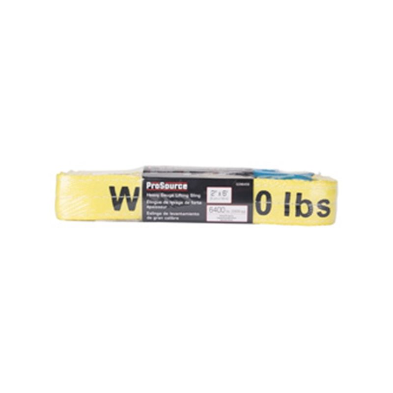 ProSource FH4019 Lifting Sling, Heavy-Duty, Polyester, Yellow Yellow