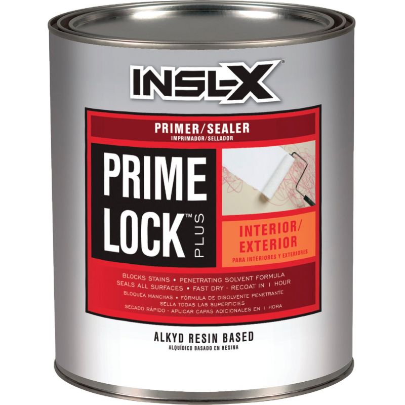 Insl-X Prime Lock Plus Alkyd Interior/Exterior Primer 1 Qt., White