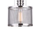 Canarm BECKETT Series IPL626A01BN Pendant Light, 120 V, 1-Lamp, Metal Fixture, Brushed Nickel Fixture