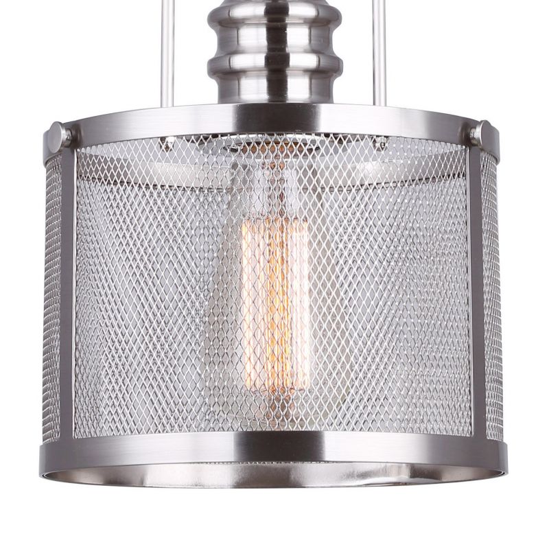 Canarm BECKETT Series IPL626A01BN Pendant Light, 120 V, 1-Lamp, Metal Fixture, Brushed Nickel Fixture