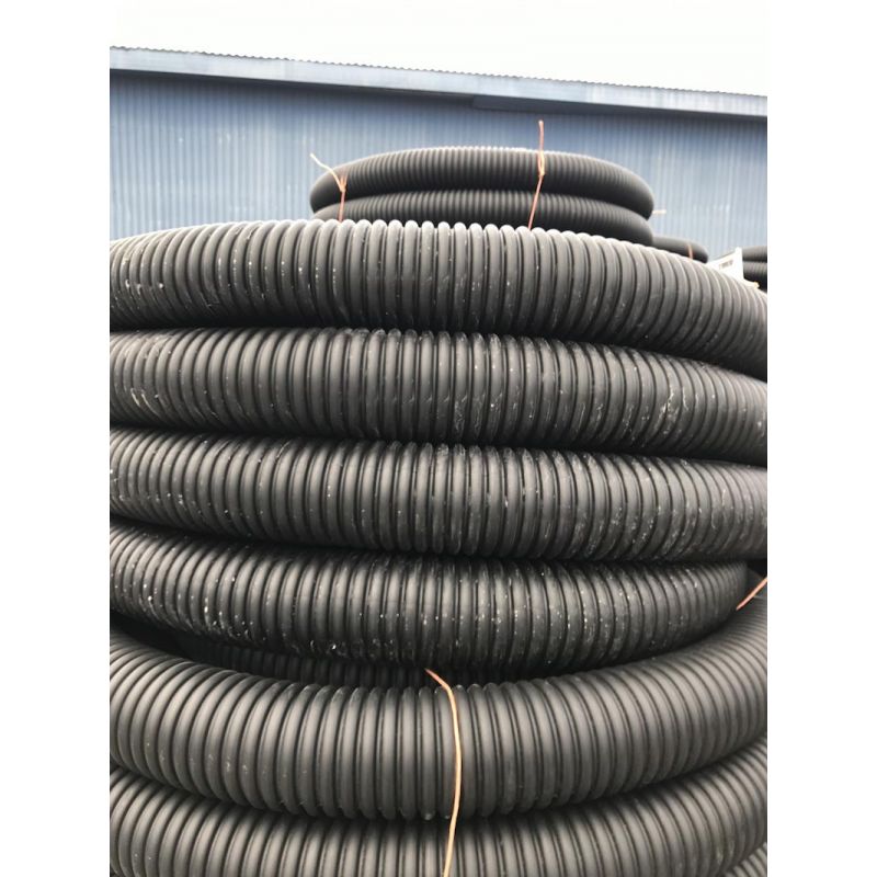 4&quot; x 100&#039; Corrugated Solid Drain Pipe