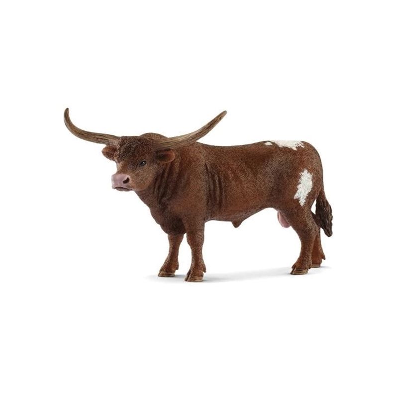 Schleich-S 13866 Figurine, 3 to 8 years, Texas Longhorn Bull, Plastic