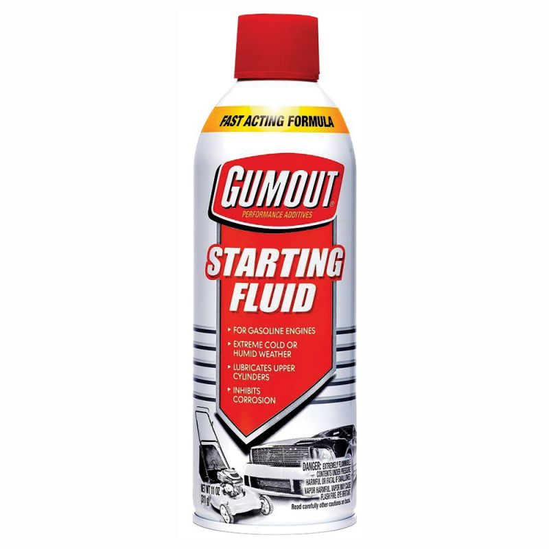 Gumout 5072866 Starting Fluid, 11 oz Aerosol Can Clear/Yellow
