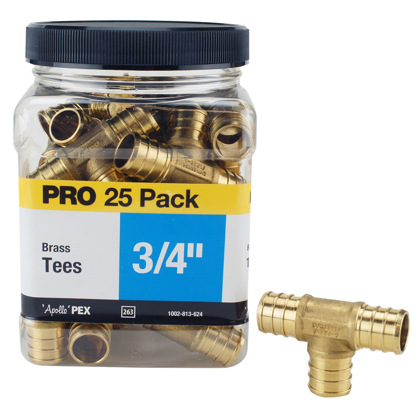 Apollo Valves APXPRV34WG Pressure Reducing Valve with Gauge, 3/4 in  Connection, PEX Barb, 15 to 75 psi Regulating