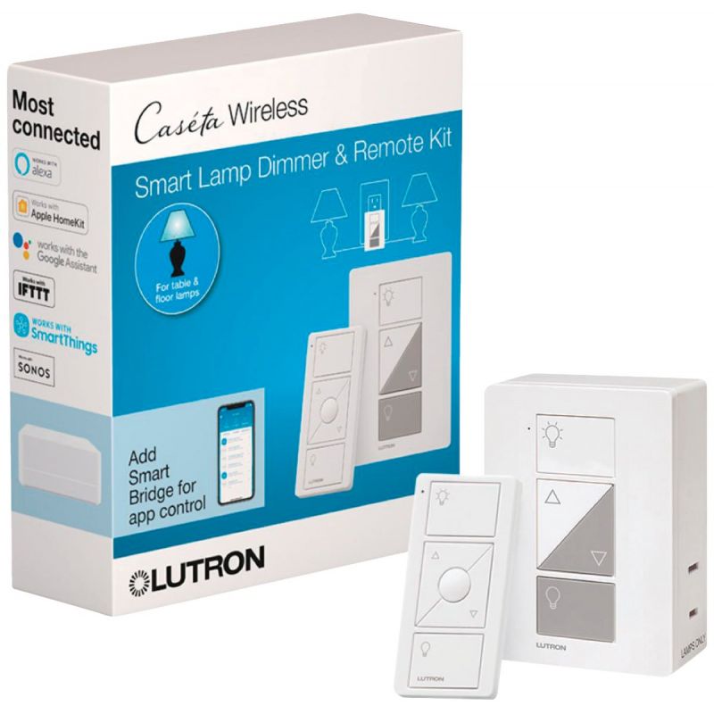 Lutron Caseta Plug-In Wireless Dimmer Kit White, 0.83A