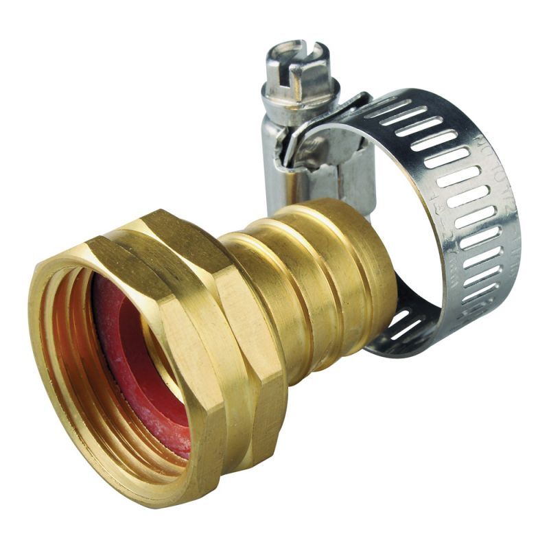 Landscapers Select GB-9412-3/4 Hose Coupling, 3/4 in, Female, Brass, Brass Brass