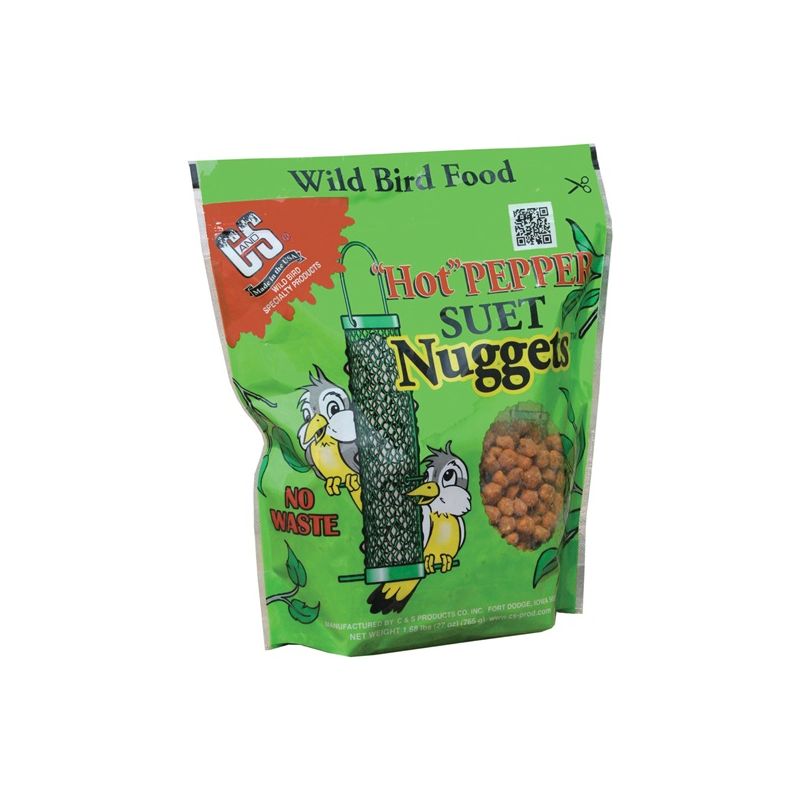 C&amp;S Nuggets CS06107 Bird Food, High-Energy, Hot Pepper Flavor, 27 oz Bag