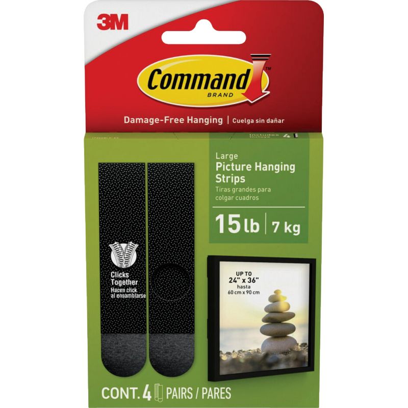 Command Picture Hanger Strips Black