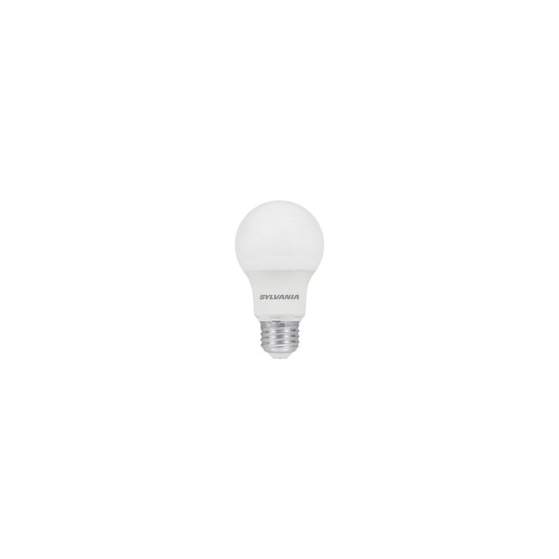 Sylvania 40222 LED Bulb, General Purpose, A19 Lamp, E26 Lamp Base, Warm White Light, 3000 K Color Temp