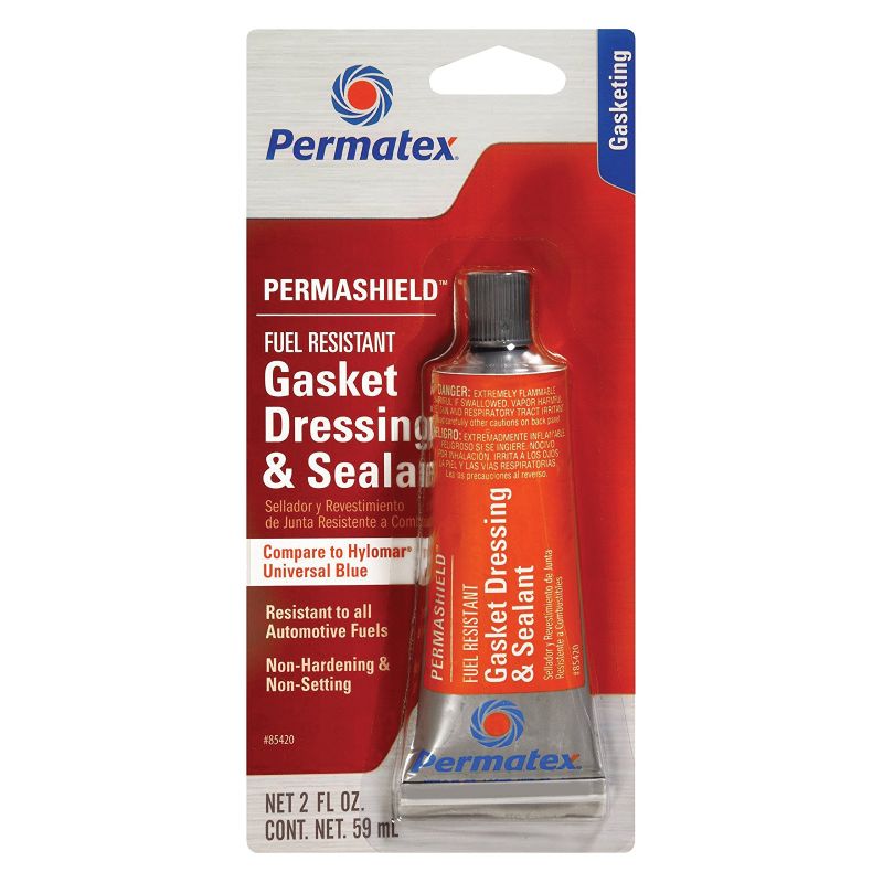 Permatex 85420 Gasket Dressing Sealant, 2 oz Tube, Liquid, Ketone Blue