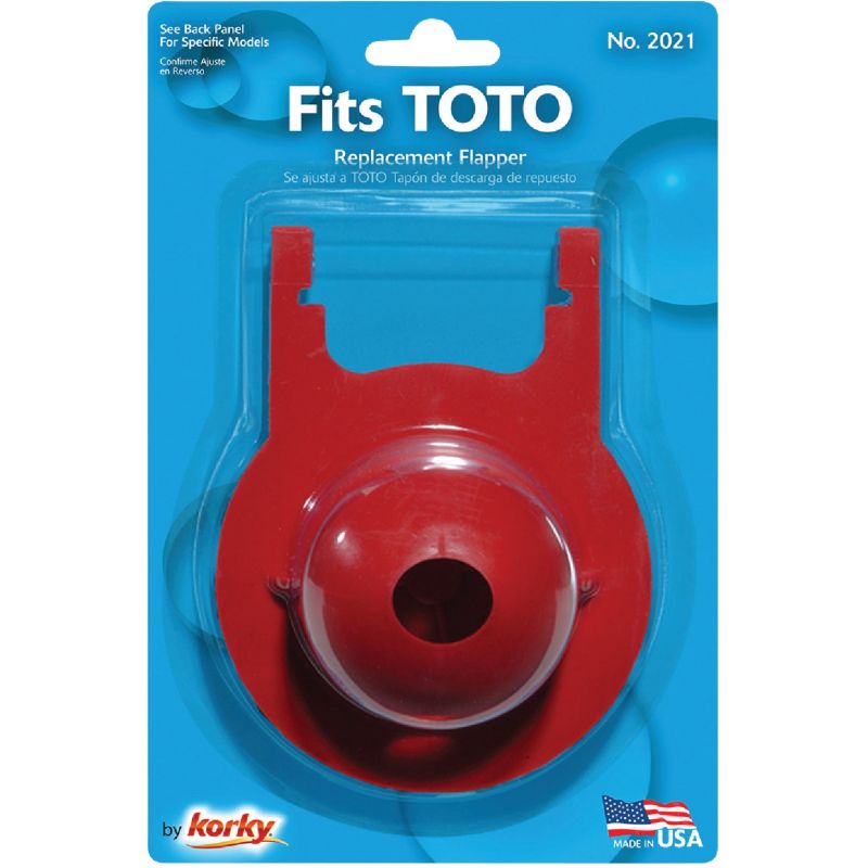 Korky TOTO 3 In. Toilet Flapper 3 In., Red