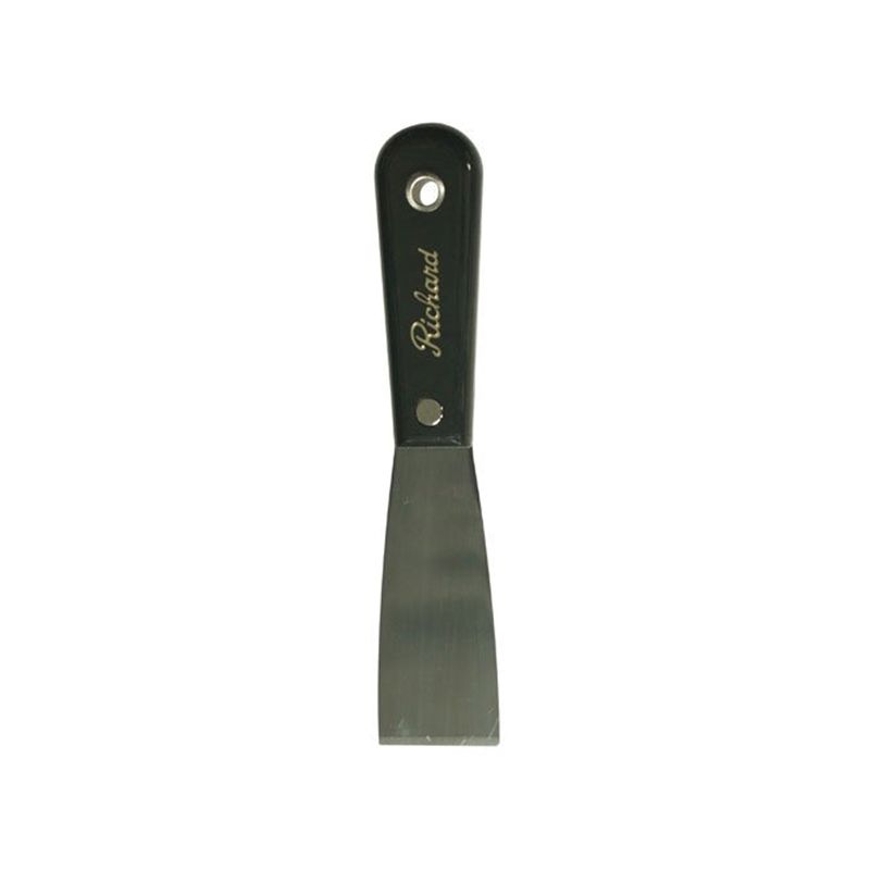 Richard P-1-1/2F Flexible Putty Knife, 1-1/2 in W Blade, HCS Blade, Polypropylene Handle, 7-1/2 in OAL