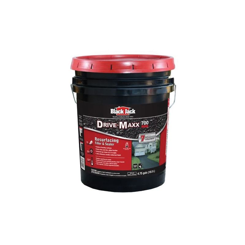 Black Jack 6453-9-30 Resurfacing Filler and Sealer, Liquid, Black, 4.75 gal Container Black