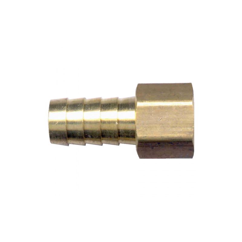 Fairview 126-6D Coupling, 3/8 in, Hose Barb, 1/2 in, Female Pipe, Brass