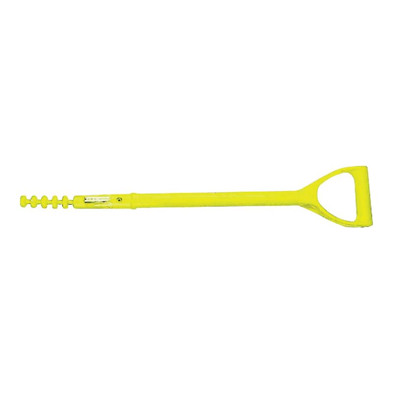 Link Handles 66776 Shovel Handle with Rivet, 27 in L, Fiberglass, For: D-Grip Hollow Back and Closed Back Shovels