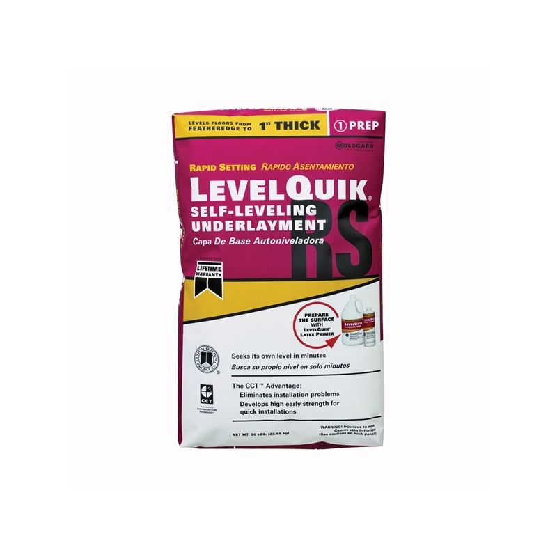 CUSTOM LevelQuik LQ50 Underlayment, Gray, 50 lb Bag Gray