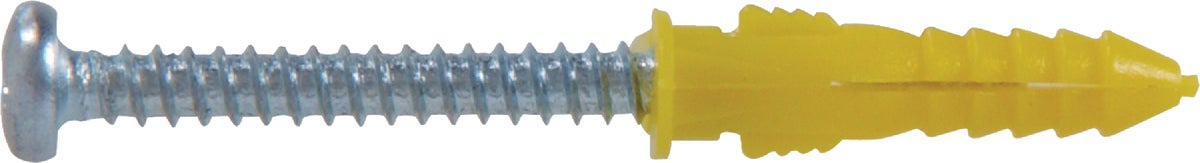 Buy Hillman PHP SMS Ribbed Plastic Anchor #4 - #6 - #8 Thread, Yellow