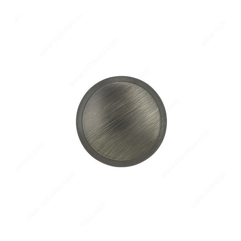 Richelieu BP80930143 Cabinet Knob, 31/32 in Projection, Metal, Antique Nickel 1-3/16 In Dia, Transitional