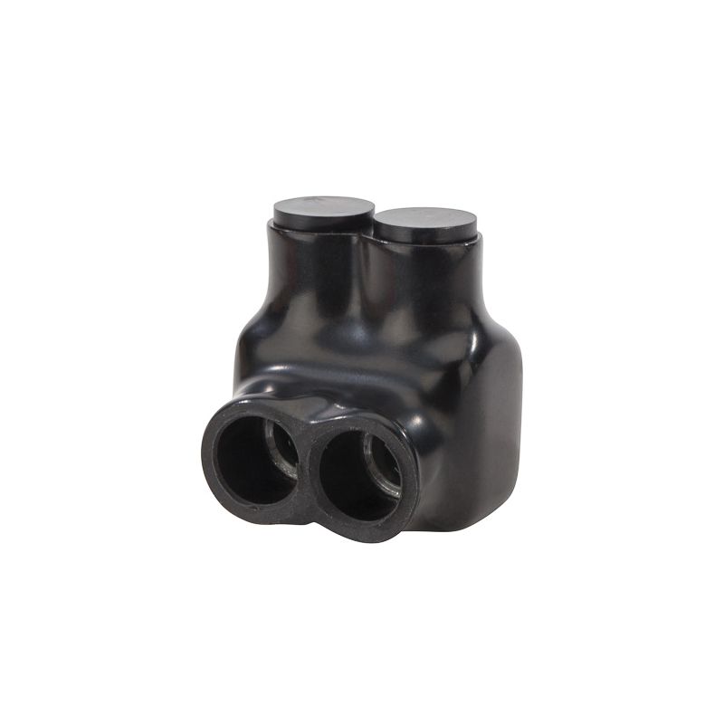 NSI IT Series IT-1/0B Insulated Tap Connector, 1/0 to 14 AWG Wire, 2-Pole, Plastisol Housing Material, Black Black