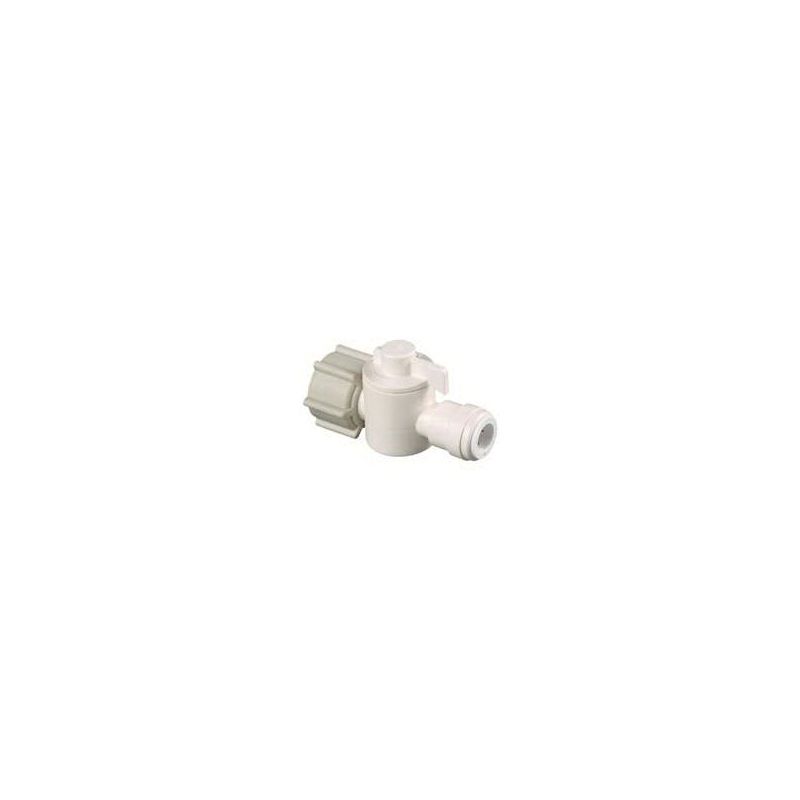 Watts 3552-0806/P-672 In-Line Valve, 1/2 x 1/4 in Connection, NPS x CTS, 250 psi Pressure, Thermoplastic Body Off-White